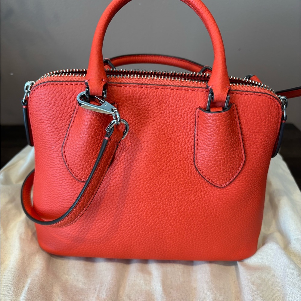 Tory Burch Poppy Red Leather Mini Bag - Picture 2 of 7